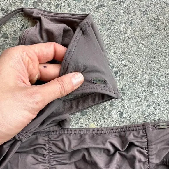 O’Neill Women’s Small Brown Mauve Halter Bikini Swimsuit Set - Picture 3 of 3